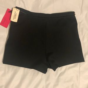 Forever 21 black and gold Studded trim shorts